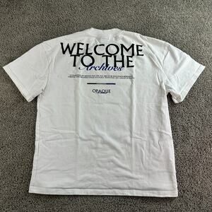 Opaque Shirt Mens XL White Welcome To The Archives Short Sleeve Casual READ